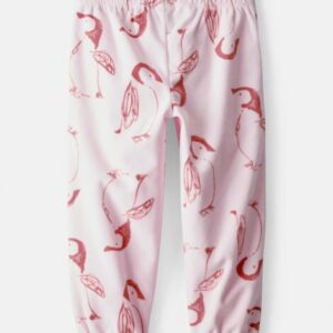 Toddler Girl Penguin Cozy Jogger Pant - Pink