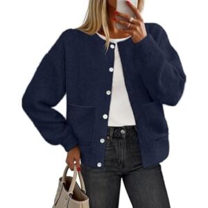 MEROKEETY Women's Long Sleeve Knit Cardigan Sweaters