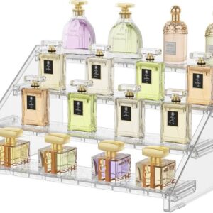 Delamu Perfume Organizer, 12.4 Inch Cologne Organizer for Men