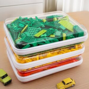 3PCS Large Clear Hard Shell Zippered Case, Diaper Bag Organizing Pouches