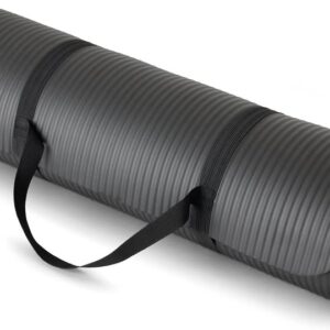 Amazon Basics Extra Thick Exercise Yoga Mat with Carrying Strap