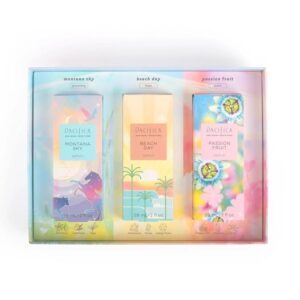 Pacifica Iconic Scents Gift Box – Montana Sky, Beach Day & Passionfruit – Nature-Inspired Fragrance Collection, Vegan & Cruelty-Free