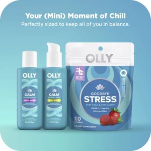 OLLY Limited Edition Peace Please Body Care & Vitamin Gift Set, 3 Count