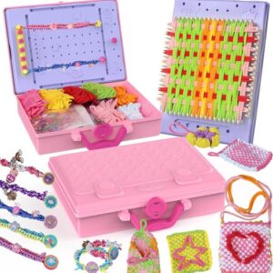 LELESUN 3-in-1 400Pcs+ Weaving Loom Kit，Friendship Bracelet Making Kit