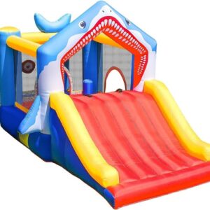 Bounce House, Kids Bounce House with Slide, Ball Pit, Inflatable Bouncer Castle for Toddlers & Children