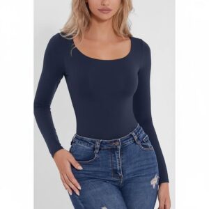 Body Suit Tummy Control Bodysuit Long Sleeve Tops Women Clothing 3.3 stars out of 60 reviews (3.3)