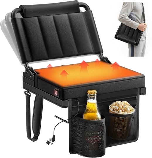 Heated Stadium Seats with Back Support for Bleacher