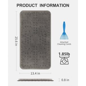 OTHWAY Non Slip Grassy Bathtub Mat :25.6x13.4 inches Spa Foot Massage Bathroom Rug