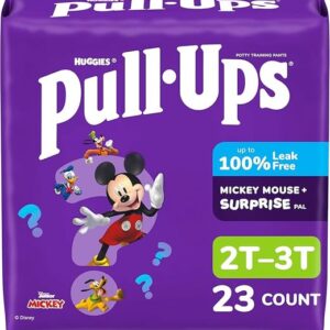 Pull-Ups Boys' Potty Training Pants, Size 2T-3T Training Underwear (16-34 lbs), 23 Count
