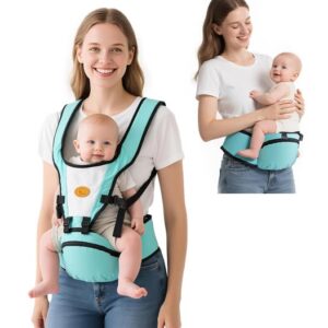 Ergonomic Baby Carrier 0-36 Months Hands Free, Adjustable Hip Seat Infant Sling
