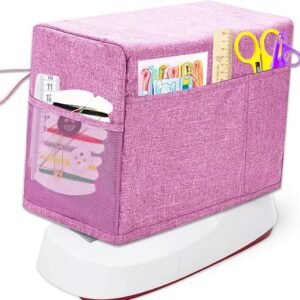 Sewing Machine Dust Cover, Protective Cover with Storage Pocket and Side Handles