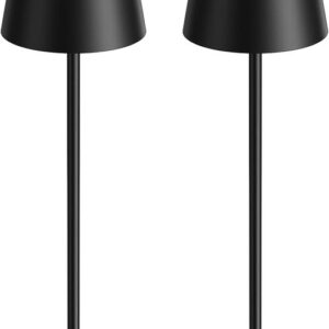 Kakanuo Cordless Rechargeable Table Lamp Black 5000mAh Battery Operated Lamps