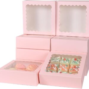 60 pcs 6x6x2.5 Inches Cake Box with Window