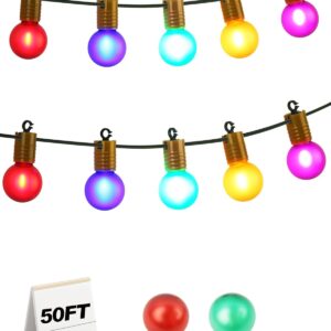 Hobbynors Vintage Multicolor G40 Globe Christmas Lights Outdoor