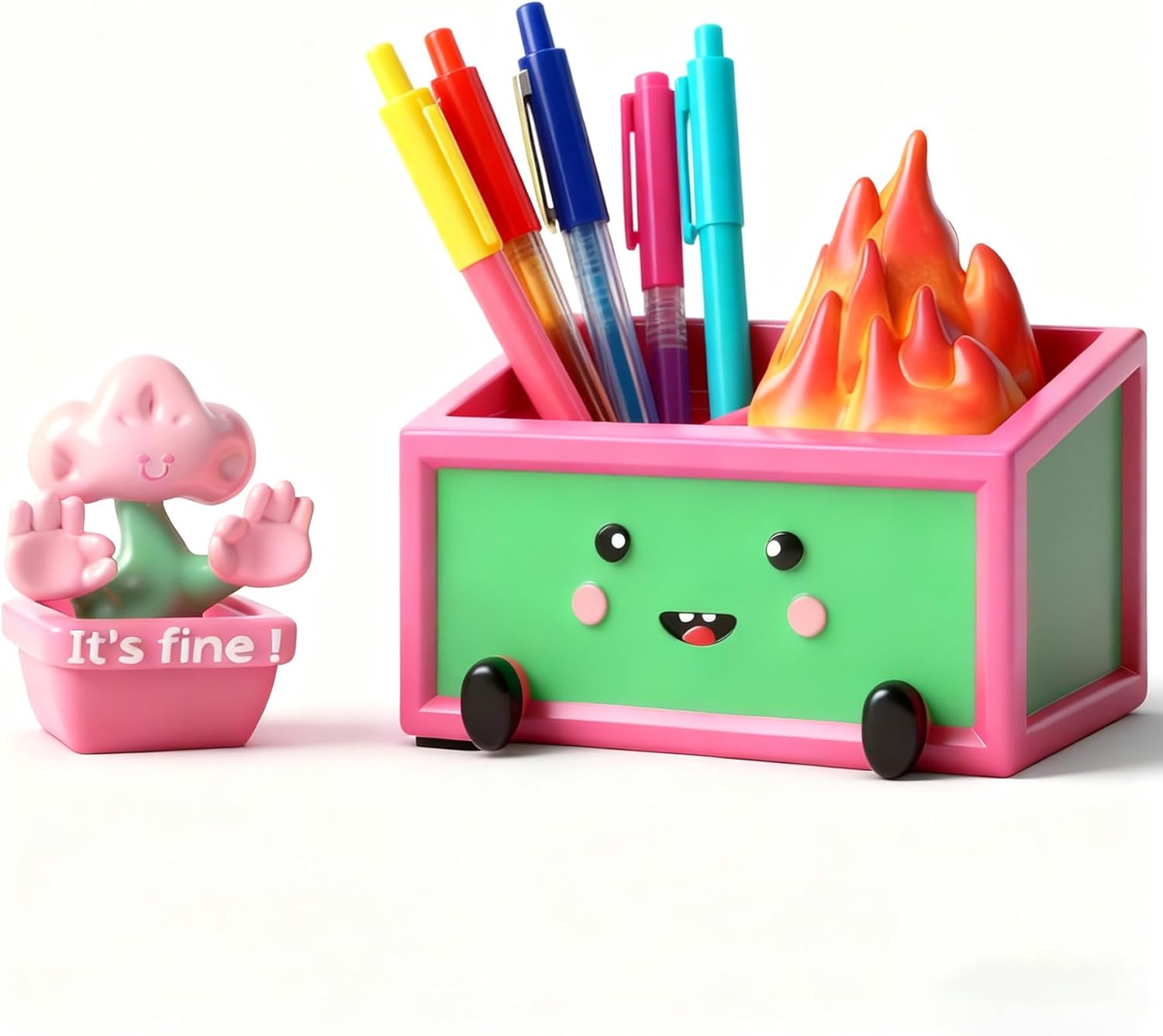 Dumpster Fire Desk Accessories Inspirational Gifts