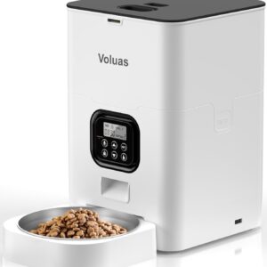 VOLUAS Automatic Cat Feeders - Timed Pet Feeder for Cats and Dogs