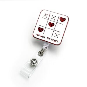 Badge Reel Retractable with Alligator Clip XOXO