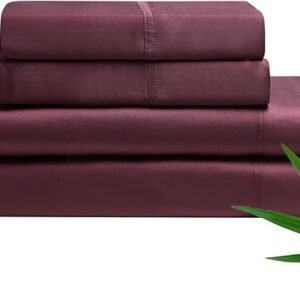 YnM Cooling Bed Sheet Set with 100 Percent Rayon Derived from Bamboo