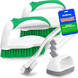 Holikme 7 Pack Deep Cleaning Brush Set, Scrub Pads with Scraper Tip