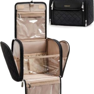 BAGSMART Makeup Bag for Women with Hanging Hook