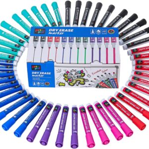Dry Erase Markers, 48 Count 6 Vibrant Colors