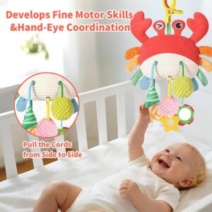 Car Seat Toys for Babies 0-6 Months