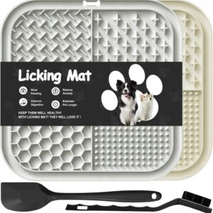 2 PCS Licking Mat for Dogs & Cats with Suction Cups