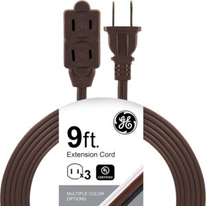 GE 3-Outlet Extension Cord with Multiple Outlets 9 Ft Power Strip
