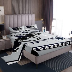 Erosebridal Football Bed Sheets Set Full Football Fans Sheet Set