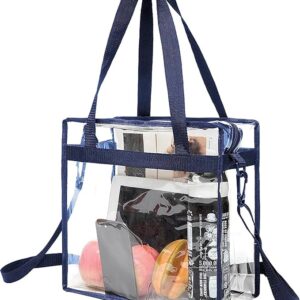 BAGAIL Clear Bags 12x6x12 Stadium Approved Clear Tote Bag