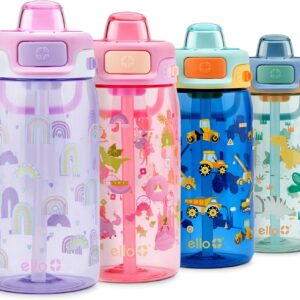 Ello Pop & Fill 16oz Tritan Plastic Kids Water Bottle with Quick Fill Lid