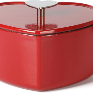 Martha Stewart Heart Shaped Enamel Cast Iron 2-Quart Dutch Oven