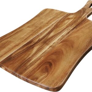 YSTKC Acacia Wood Cutting Board with Handle 14" x 8.5" Inch