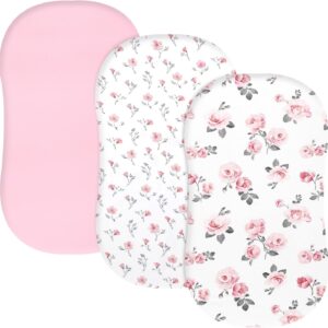 PHF 3 Pack Soft Bassinet Sheets,