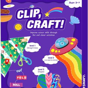 Toddler Scissor Skills Activity Book, Fun Art and Crafts for Kids 4-6