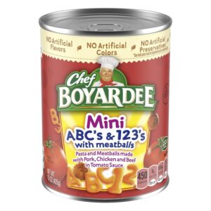 Chef Boyardee Mini-Bites ABC's & 123's with Meatballs