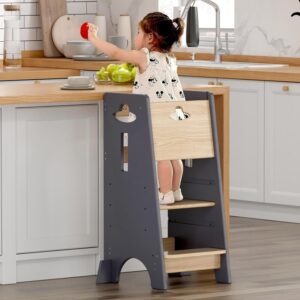 COSYLAND Toddler Standing Tower Adjustable Height