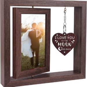 I Love You to The Moon and Back Love Picture Frame 4x6 Romantic Valentines Day Gifts