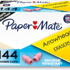Paper Mate Arrowhead Pink Pearl Cap Erasers