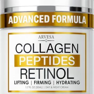 Retinol Cream for Face with Collagen Peptides - Anti Aging Wrinkle Cream