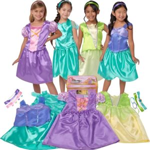 Disney Princess Dress Up Trunk – 21-Piece Deluxe Costume Set