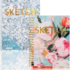 XIEED【1+1】 2 Pack 8" x 11" Sketch Book
