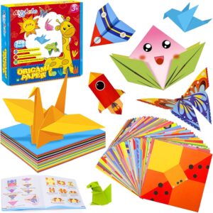 Aigybobo Origami Paper Set, 308PCS Kids Craft Paper Kit