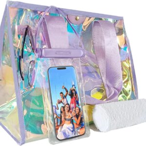 26L Extra Large Iridescent Beach Bag Set