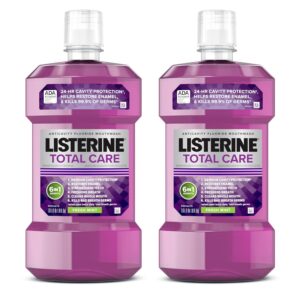 Listerine Total Care Anticavity Fluoride Mouthwash, 6-in-1