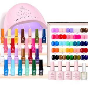 Beetles Gel Nail Polish Kit with U V Light