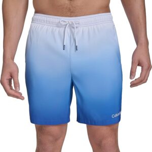 Calvin Klein Mens Volley Quick Dry Lightweight Swim Trunk