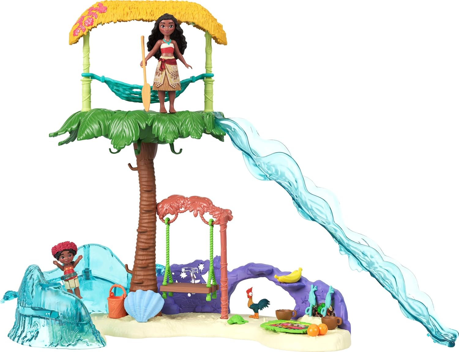 Mattel Disney Moana 2 Toys, Moana’s Island Adventure Playset with Moana