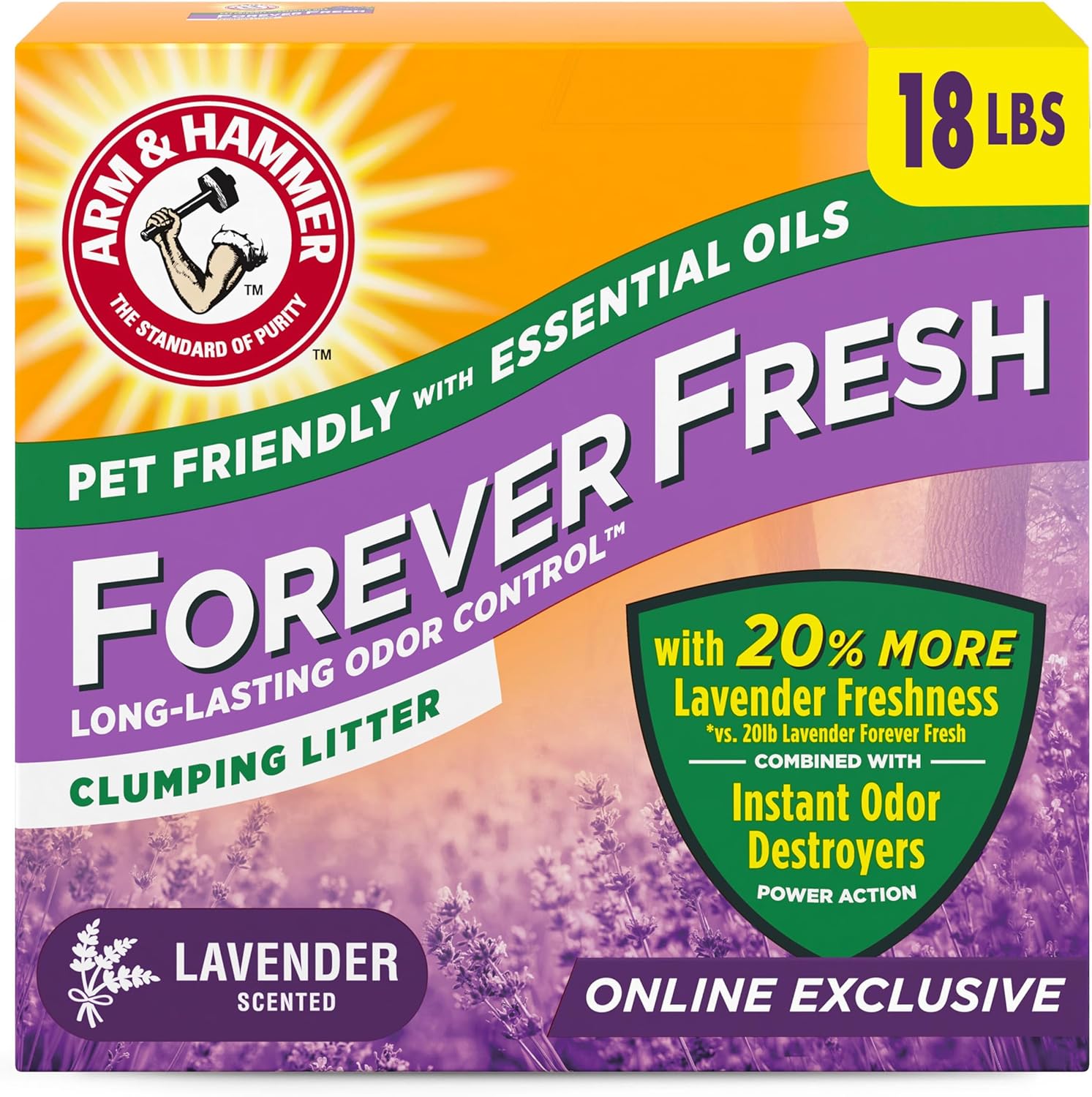 Arm & Hammer Forever Fresh Clumping Cat Litter Lavender