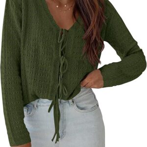 PRETTYGARDEN Crochet Cardigan Sweaters
